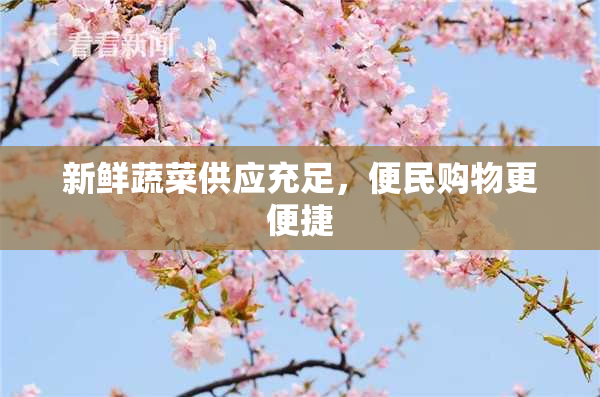 新鲜蔬菜供应充足，便民购物更便捷