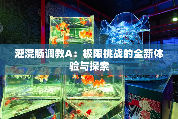 灌浣肠调教A：极限挑战的全新体验与探索