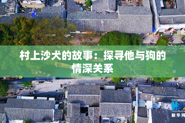 村上沙犬的故事：探寻他与狗的情深关系