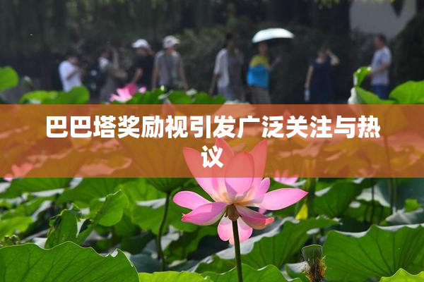 巴巴塔奖励视引发广泛关注与热议