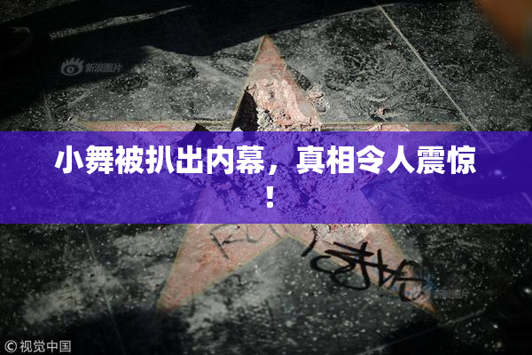小舞被扒出内幕，真相令人震惊！