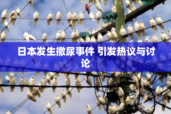 日本发生撒尿事件 引发热议与讨论