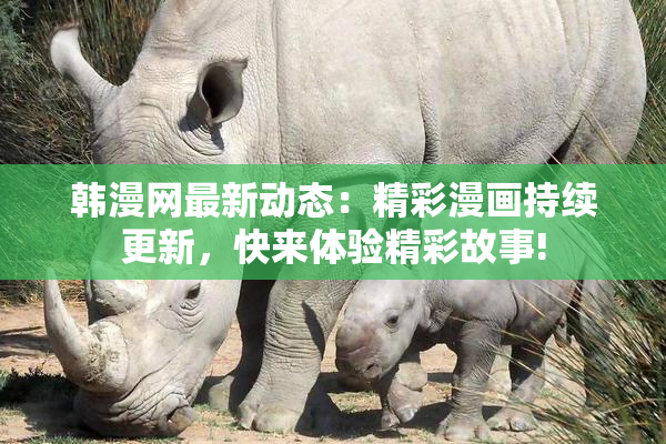 韩漫网最新动态：精彩漫画持续更新，快来体验精彩故事!