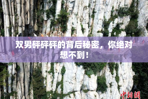 双男砰砰砰的背后秘密，你绝对想不到！