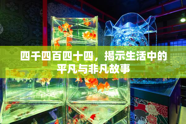 四千四百四十四，揭示生活中的平凡与非凡故事