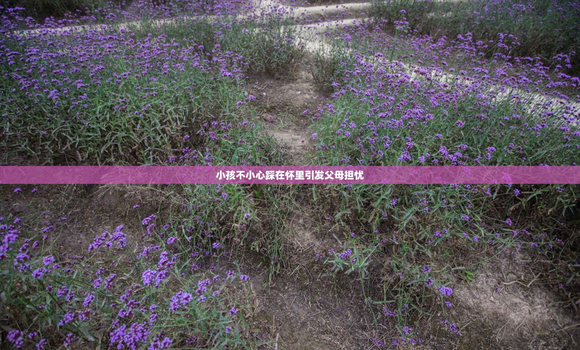 小孩不小心踩在怀里引发父母担忧