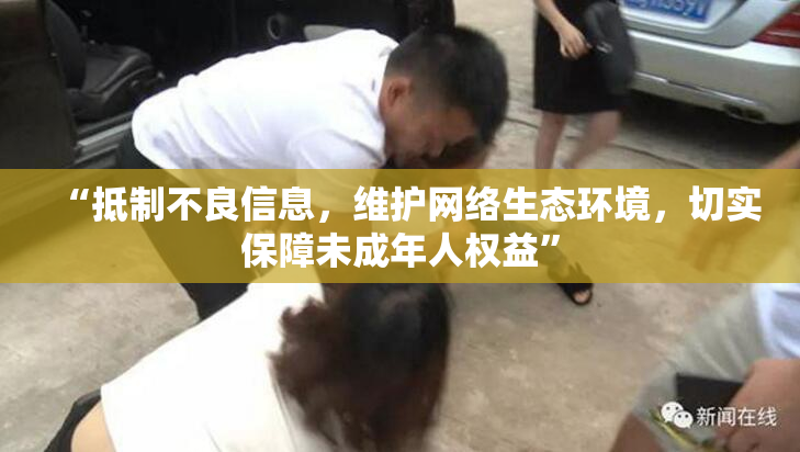 “抵制不良信息，维护网络生态环境，切实保障未成年人权益”