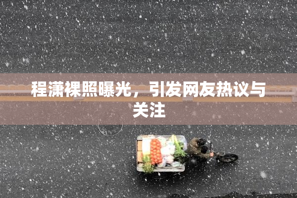 程潇裸照曝光，引发网友热议与关注