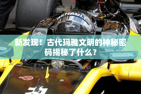 新发现！古代玛雅文明的神秘密码揭秘了什么？