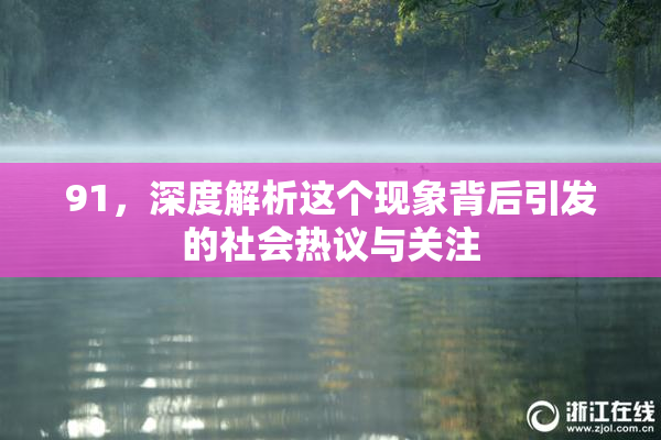 91，深度解析这个现象背后引发的社会热议与关注