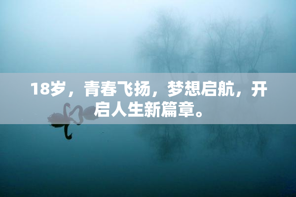 18岁，青春飞扬，梦想启航，开启人生新篇章。