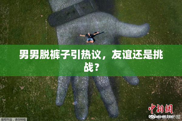 男男脱裤子引热议，友谊还是挑战？