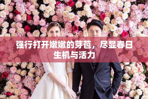 强行打开嫩嫩的芽苞，尽显春日生机与活力