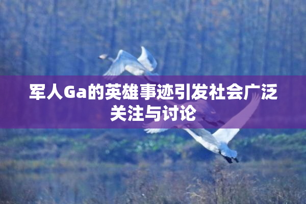 军人Ga的英雄事迹引发社会广泛关注与讨论