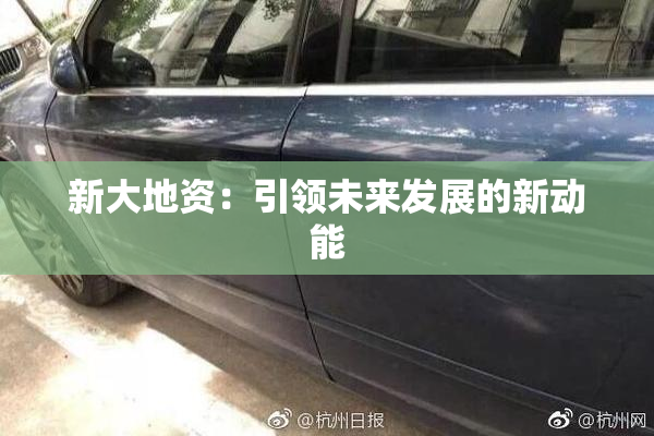 新大地资：引领未来发展的新动能