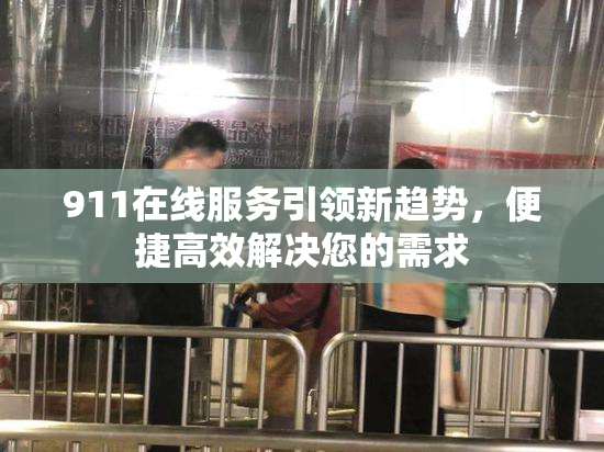 911在线服务引领新趋势，便捷高效解决您的需求
