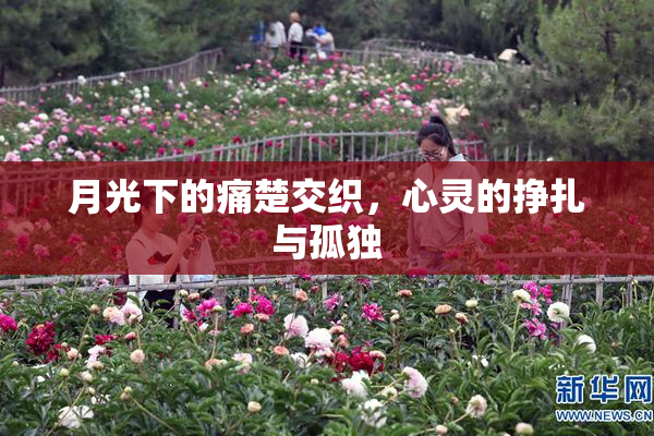 月光下的痛楚交织，心灵的挣扎与孤独