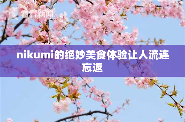 nikumi的绝妙美食体验让人流连忘返