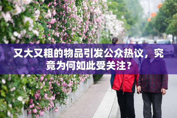 又大又粗的物品引发公众热议，究竟为何如此受关注？
