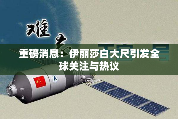 重磅消息：伊丽莎白大尺引发全球关注与热议