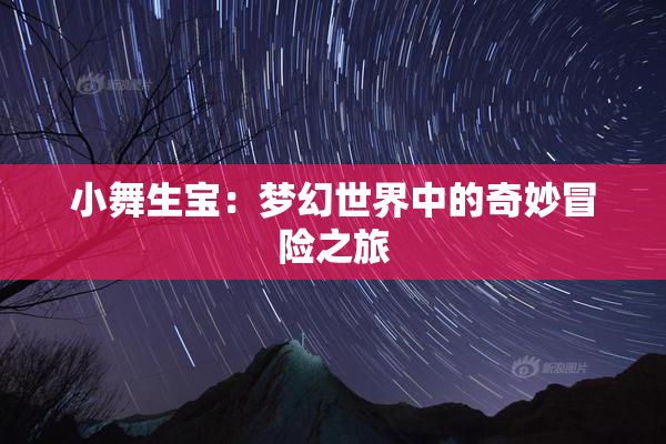 小舞生宝：梦幻世界中的奇妙冒险之旅
