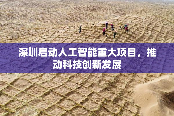 深圳启动人工智能重大项目，推动科技创新发展