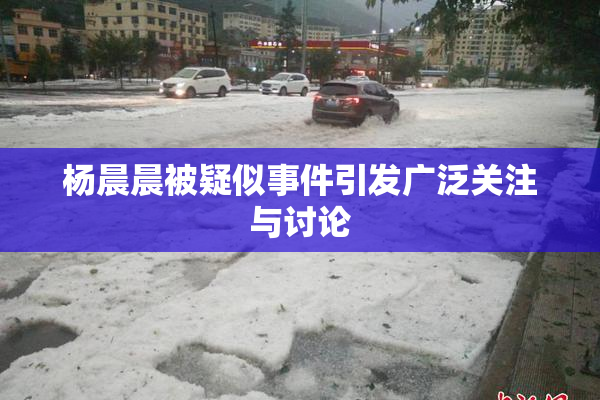 杨晨晨被疑似事件引发广泛关注与讨论