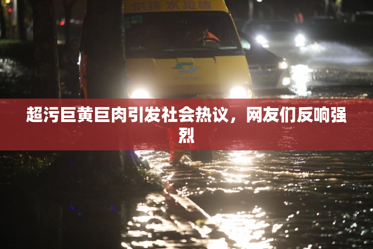 超污巨黄巨肉引发社会热议，网友们反响强烈