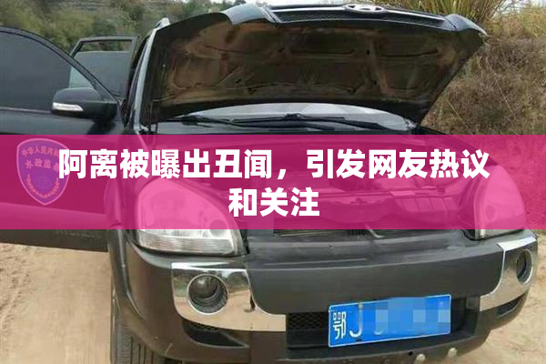 阿离被曝出丑闻，引发网友热议和关注