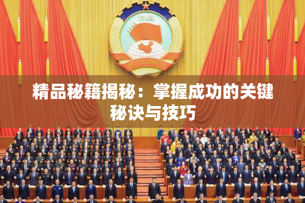 精品秘籍揭秘：掌握成功的关键秘诀与技巧