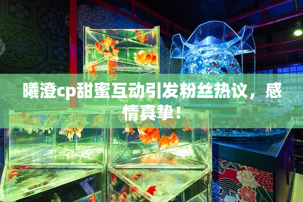 曦澄cp甜蜜互动引发粉丝热议，感情真挚！