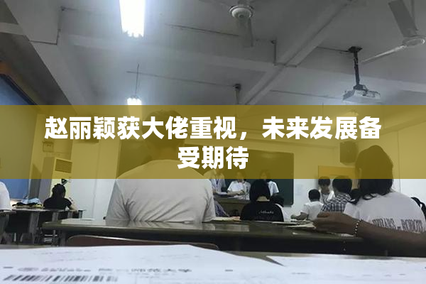 赵丽颖获大佬重视，未来发展备受期待