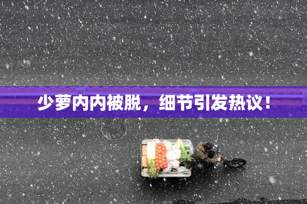 少萝内内被脱，细节引发热议！