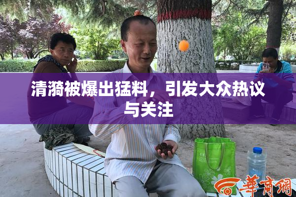清漪被爆出猛料，引发大众热议与关注