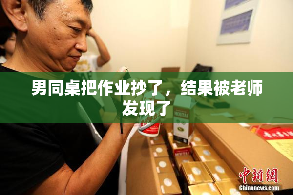 男同桌把作业抄了，结果被老师发现了