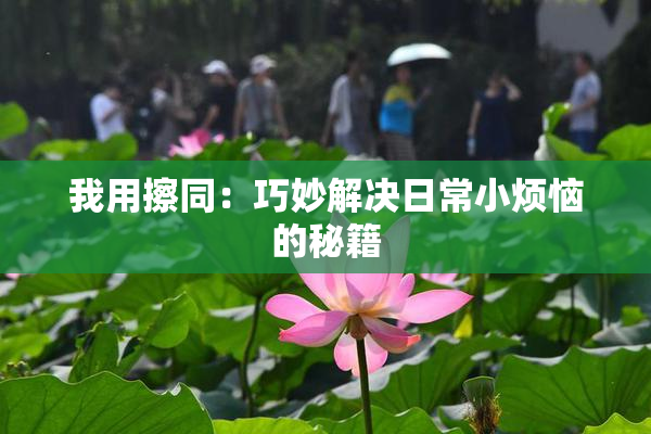 我用擦同：巧妙解决日常小烦恼的秘籍
