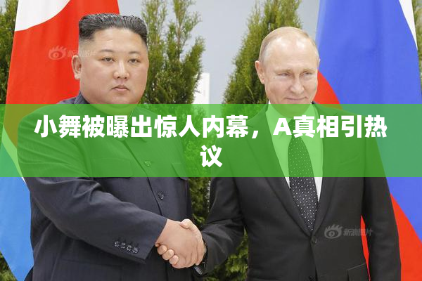 小舞被曝出惊人内幕，A真相引热议