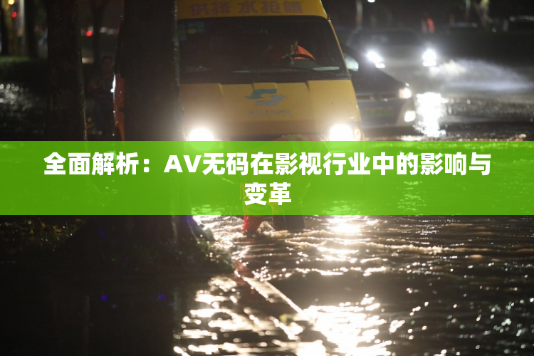 全面解析：AV无码在影视行业中的影响与变革
