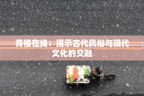 青楼在线：揭示古代风俗与现代文化的交融