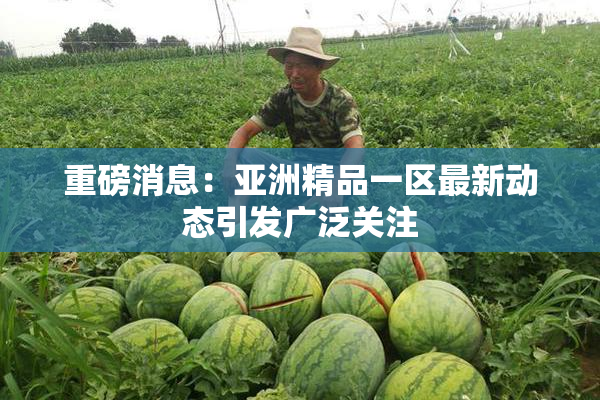 重磅消息：亚洲精品一区最新动态引发广泛关注