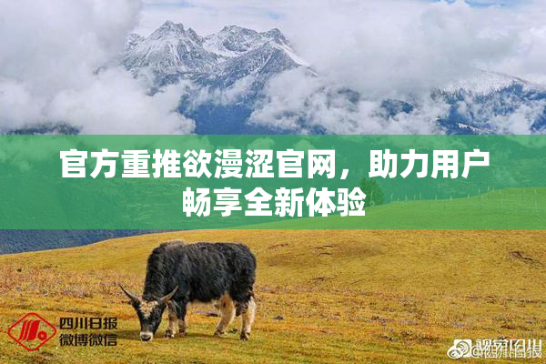 官方重推欲漫涩官网，助力用户畅享全新体验