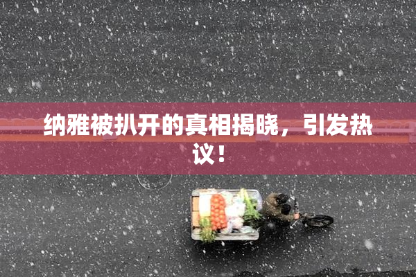 纳雅被扒开的真相揭晓，引发热议！