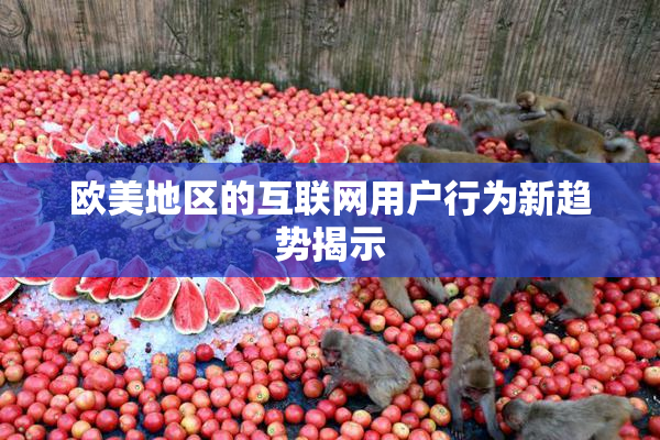 欧美地区的互联网用户行为新趋势揭示