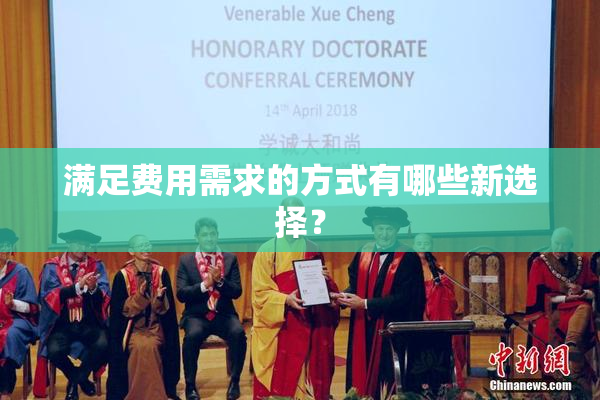 满足费用需求的方式有哪些新选择？