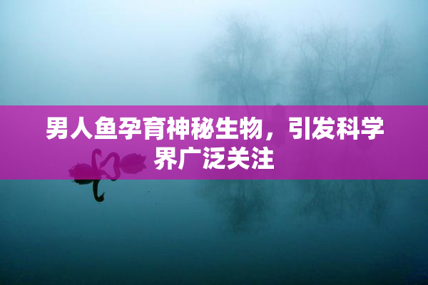 男人鱼孕育神秘生物，引发科学界广泛关注