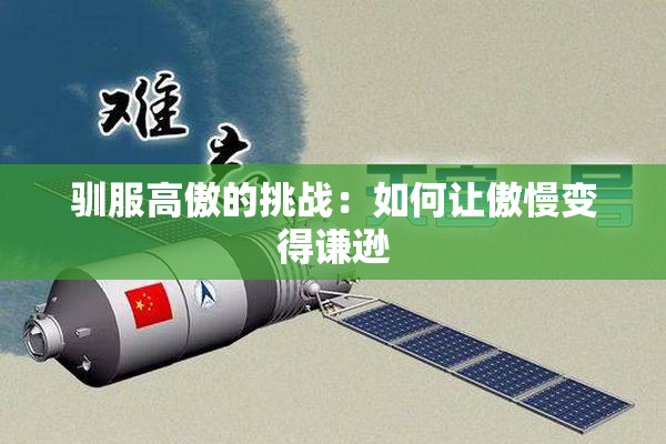 驯服高傲的挑战：如何让傲慢变得谦逊