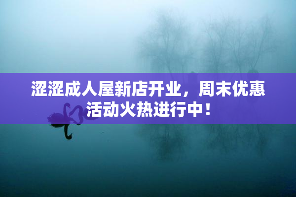 涩涩成人屋新店开业，周末优惠活动火热进行中！