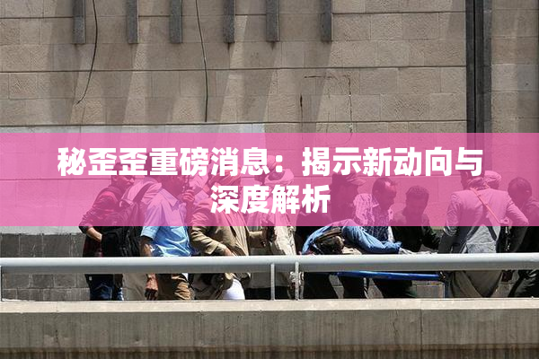 秘歪歪重磅消息：揭示新动向与深度解析