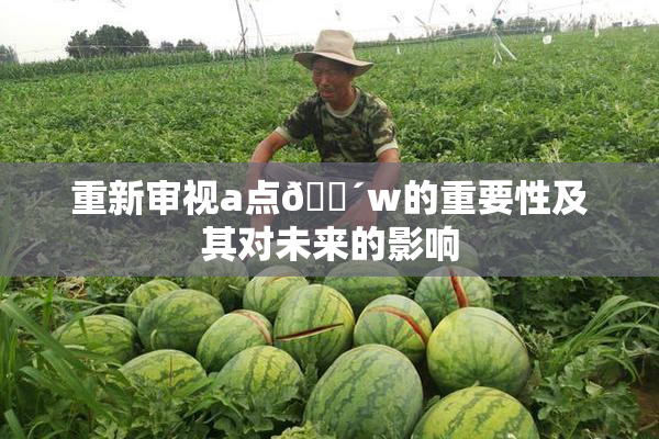 重新审视a点🔴w的重要性及其对未来的影响