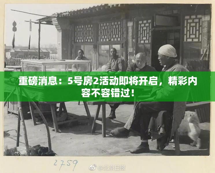 重磅消息：5号房2活动即将开启，精彩内容不容错过！